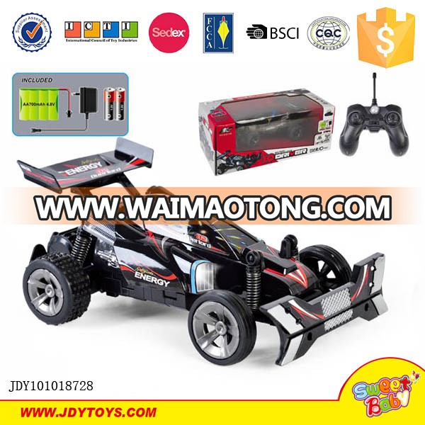 New 1:20 4CH rc car with 3D lights and voice charge and battery remote control toy for kids